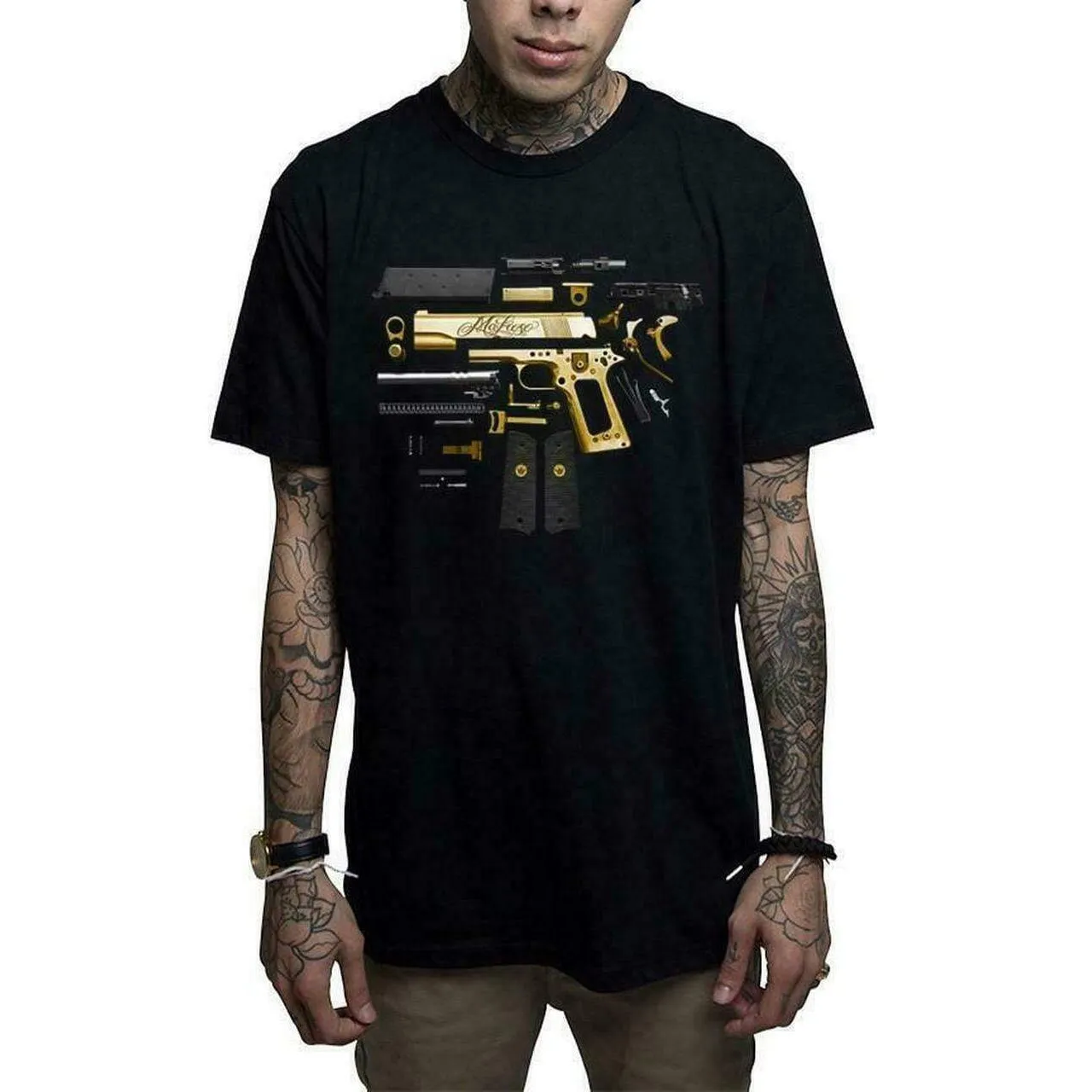 Assembly Black Mens T-Shirt