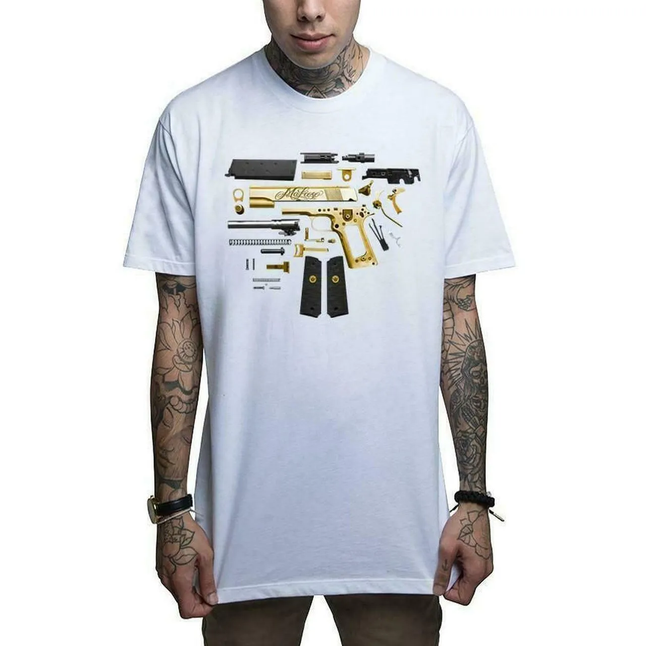Assembly White Mens T-Shirt