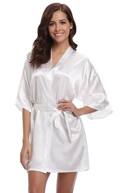 Boho Kimono - Short Satin