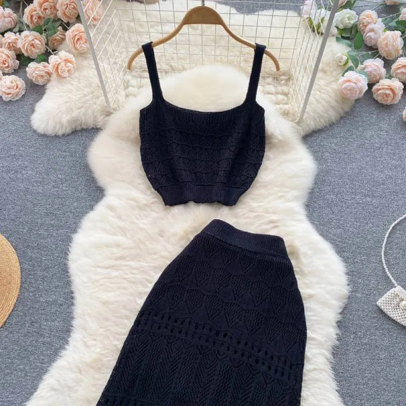Boho set - Crop Top   Midi Skirt Set