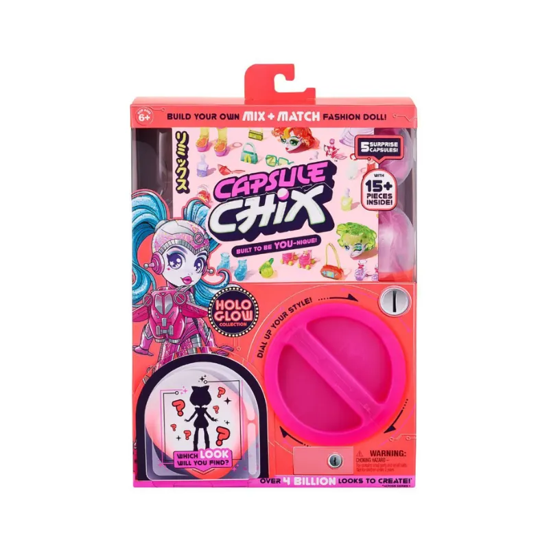 Capsule Chix Build Your Own Mix And Match Fashion Doll - HoloGlow Collection