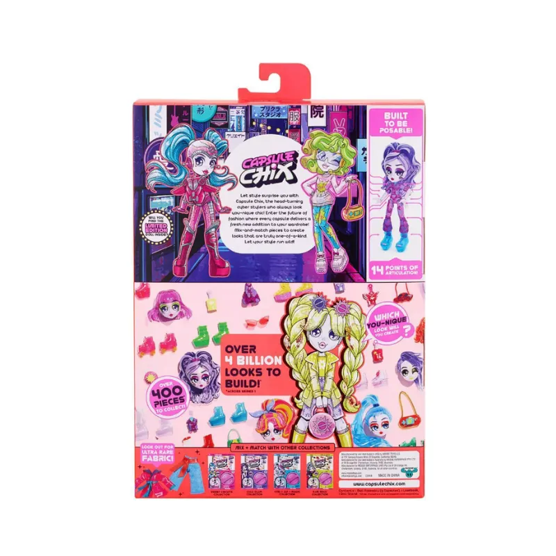 Capsule Chix Build Your Own Mix And Match Fashion Doll - HoloGlow Collection
