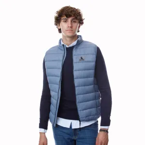 CHALECO CELESTE slim fit
