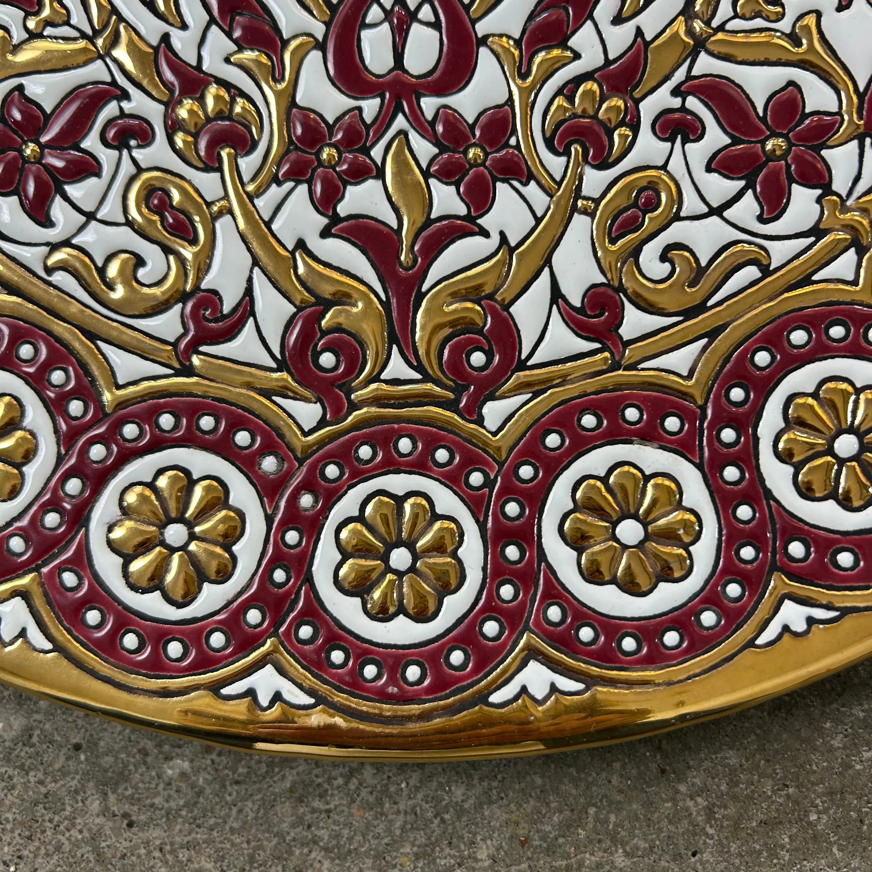 Decorative Plate, Sevilla Espana, 24K Gold Trim