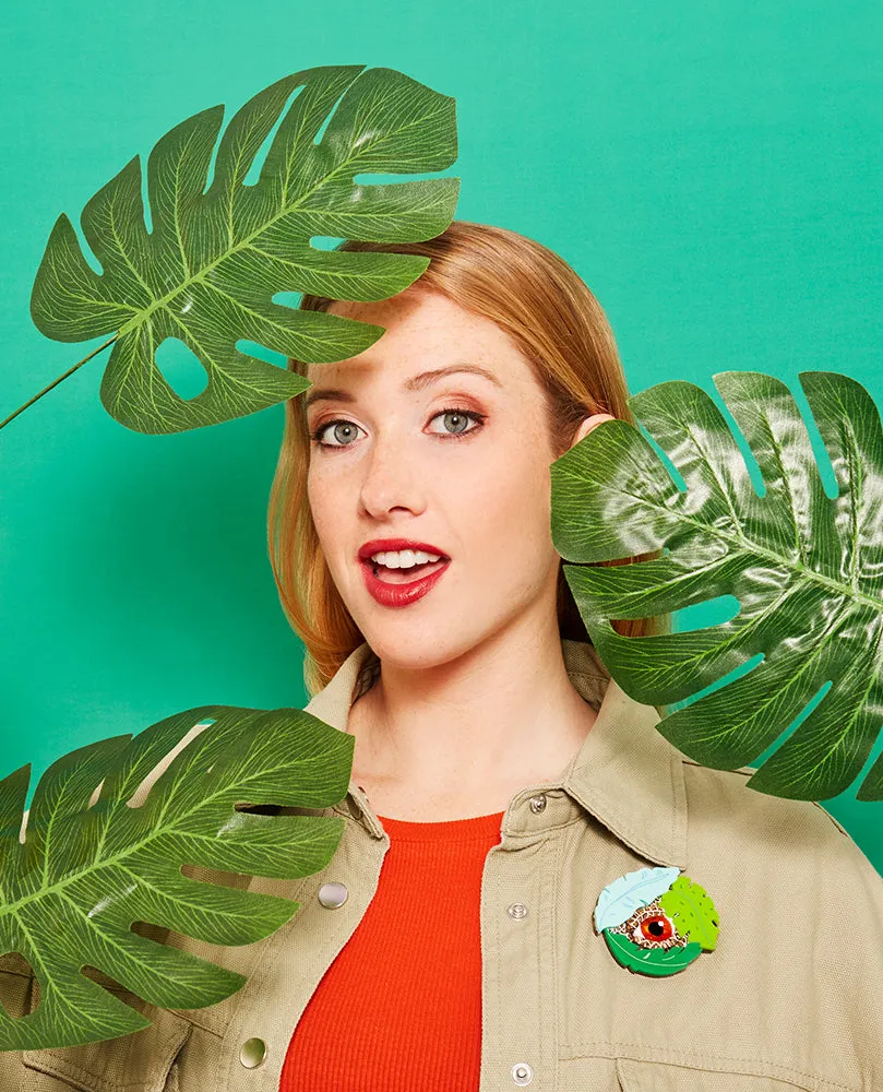 Dinosaur close up-eye Brooch
