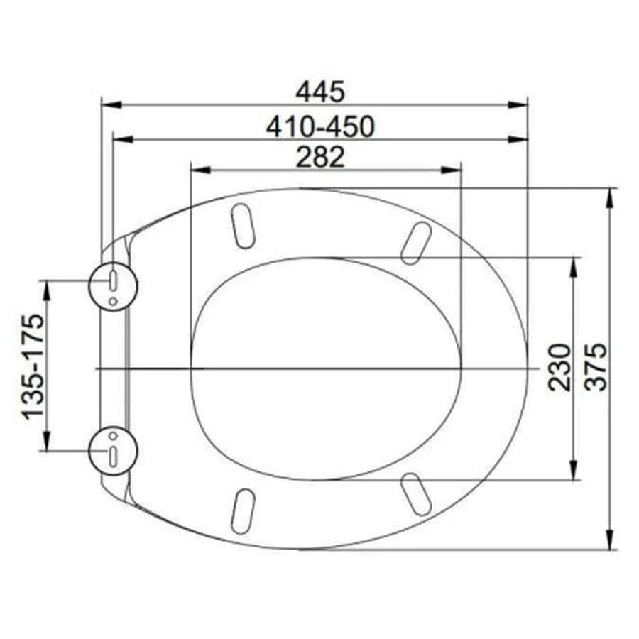 Euroshowers Rainbow Mushroom Soft Close Toilet Seat