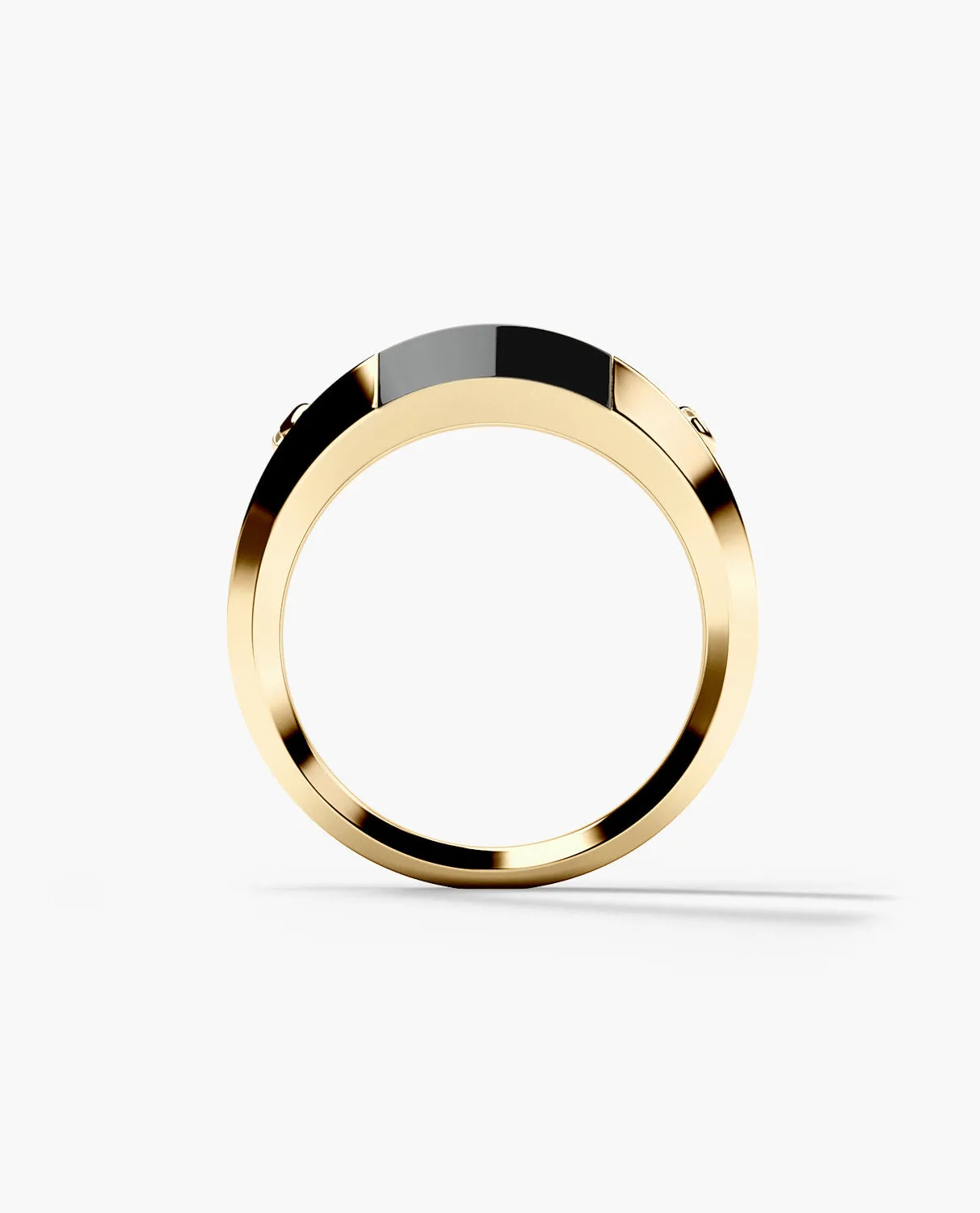 MONTANA Gold Ring with Black Onyx