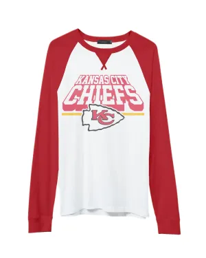 NFL Kansas City Chiefs Colorblock Long Sleeve Raglan
