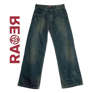 NWT - RA-RE Italian Boys 'Grotalo' Distressed Logo Pocket Jeans - Size 10Y