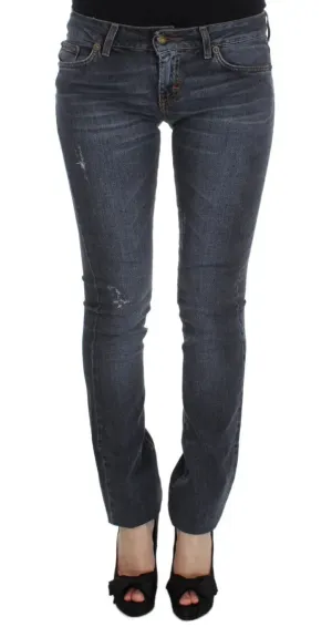 Slim Fit Green Diamond Blue Wash Jeans