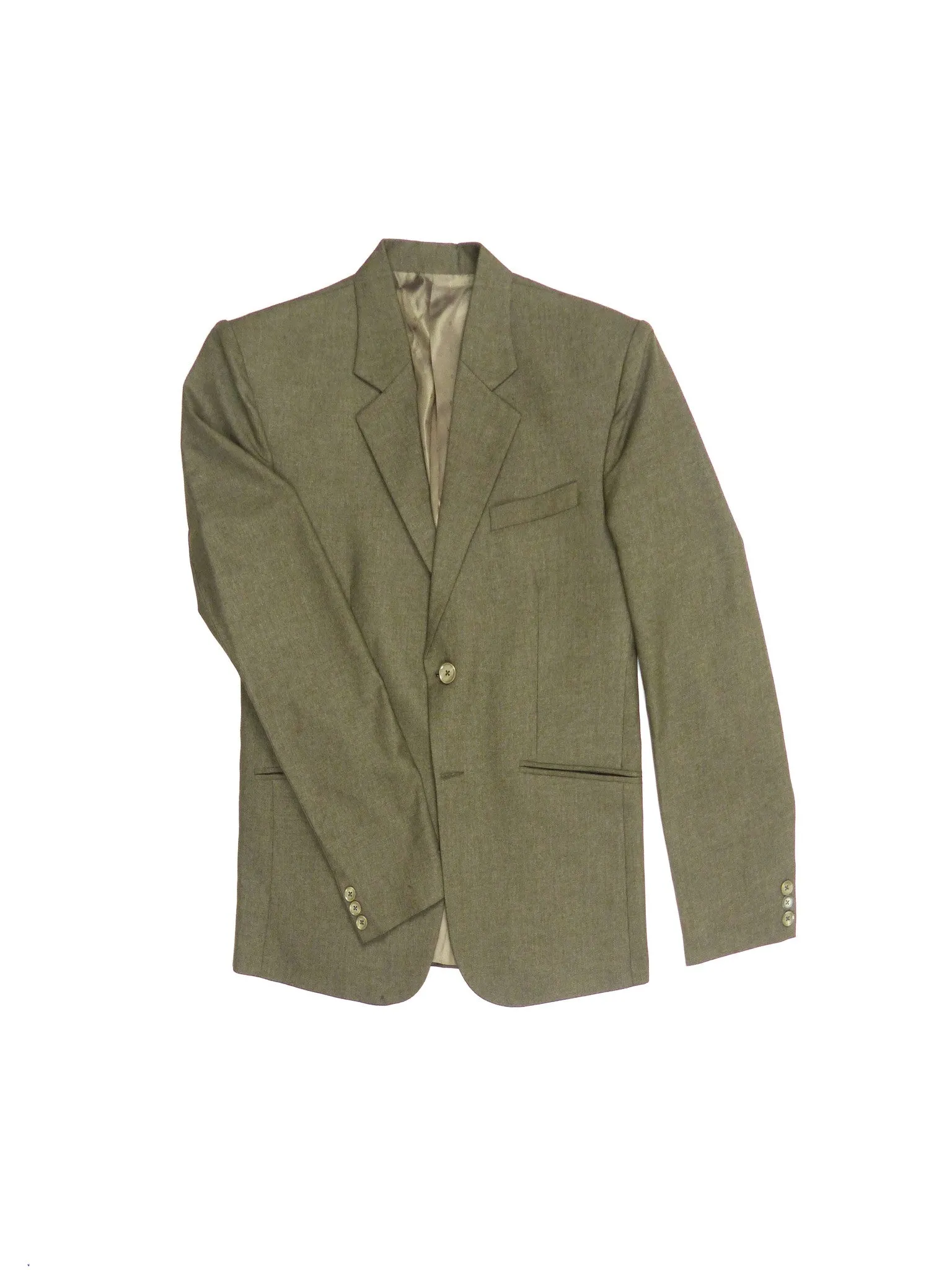 Slim Fit Suit Jacket - Olive