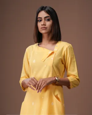 Yellow South Cotton Kurta